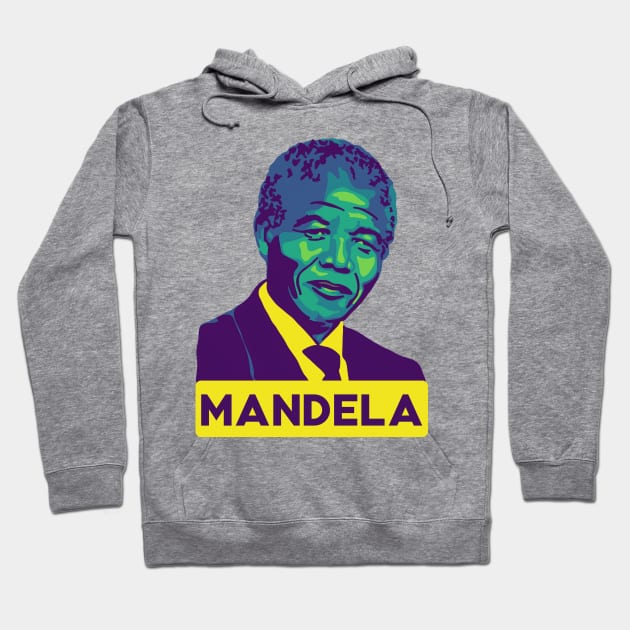 Nelson Mandela Hoodie by Slightly Unhinged